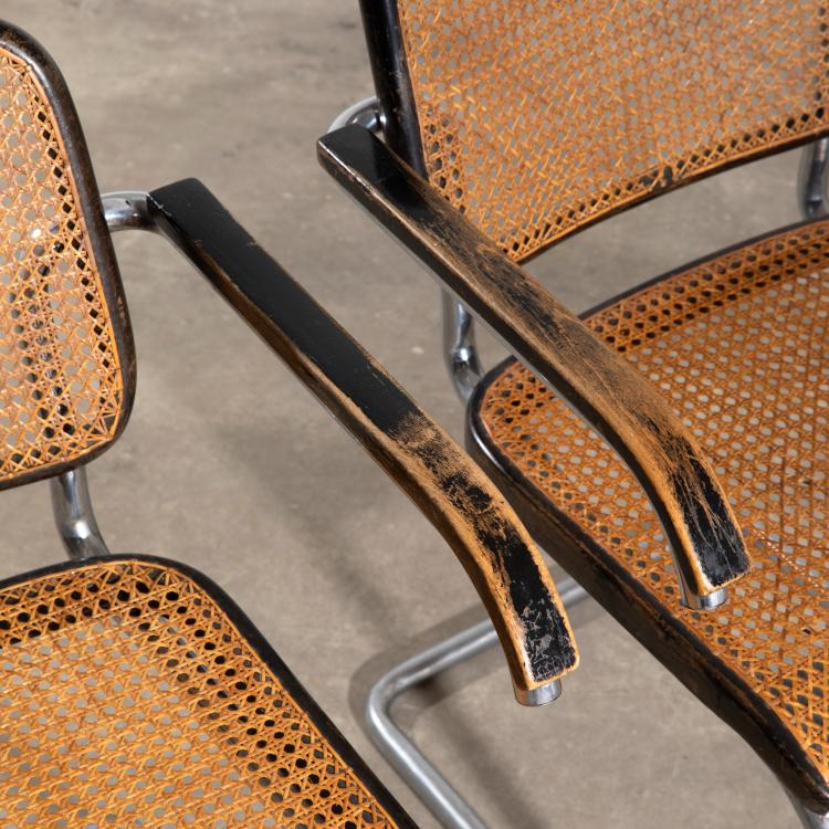 Bild 1 zu Objekt, 2 Freischwinger St&uuml;hle Modell B 64, Marcel Breuer, K-16B 554