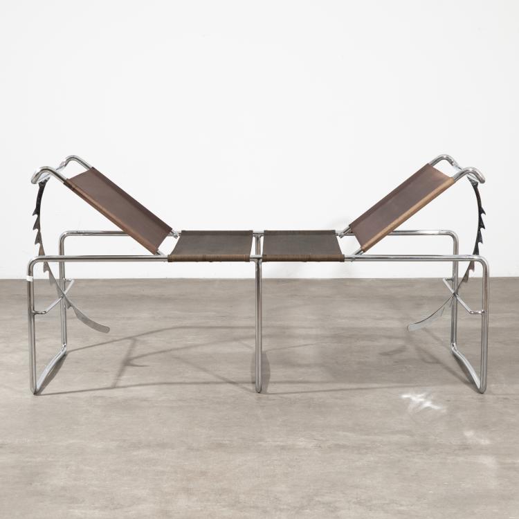 Bild 1 zu Objekt, Verstellbare Liege, Variante des Modells B 15a, Marcel Breuer, Thonet, K-16B 553