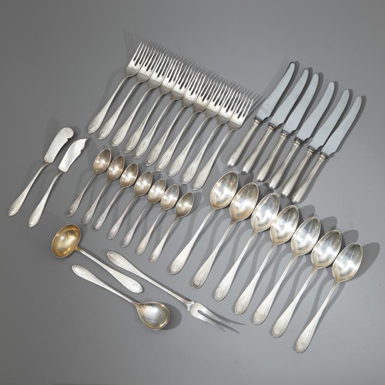 Hauptbild zu Objekt, 35 Besteckteile, Modell '3001', Hans Christiansen, K-16A 98