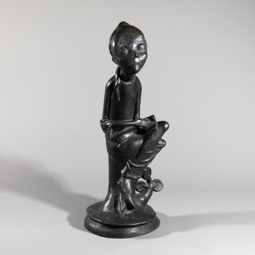 Ohne Titel (Sitzende Frau mit Buch)