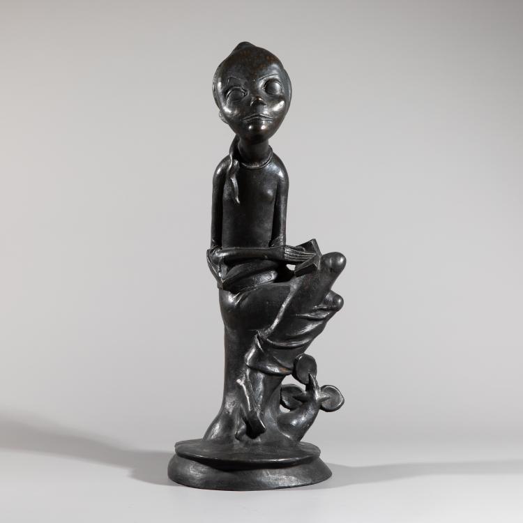 Bild 1 zu Objekt, Ohne Titel (Sitzende Frau mit Buch), Ludwig Gies, K-16B 298