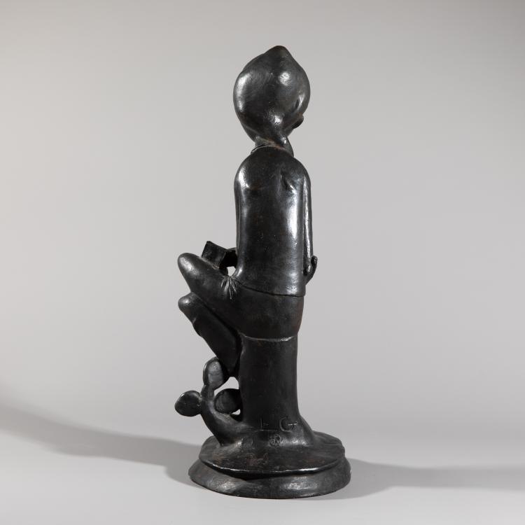 Bild 3 zu Objekt, Ohne Titel (Sitzende Frau mit Buch), Ludwig Gies, K-16B 298