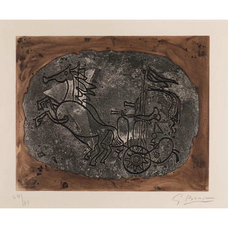 Hauptbild zu Objekt, 'Char Noir', 1958, Georges Braque, K-16B 392