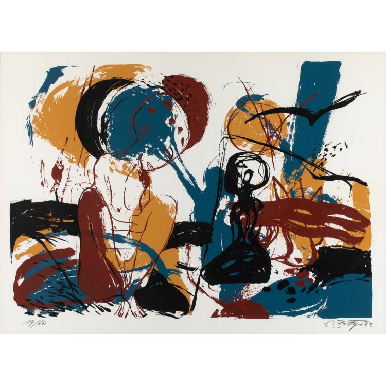 Bild 8 zu Objekt, Portfolio I, 1993., J&ouml;rg Immendorff,A. R. Penck, K-16B 487