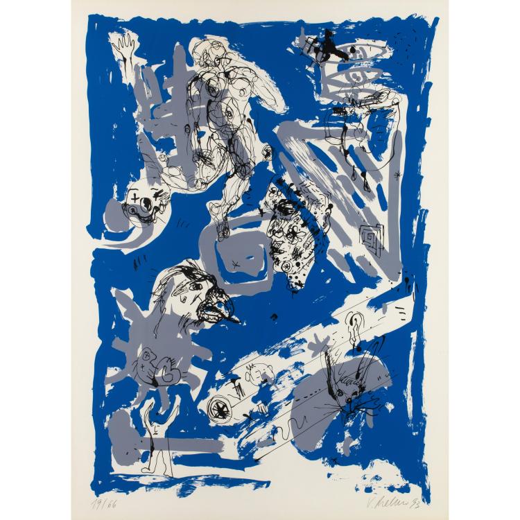 Bild 11 zu Objekt, Portfolio I, 1993., J&ouml;rg Immendorff,A. R. Penck, K-16B 487
