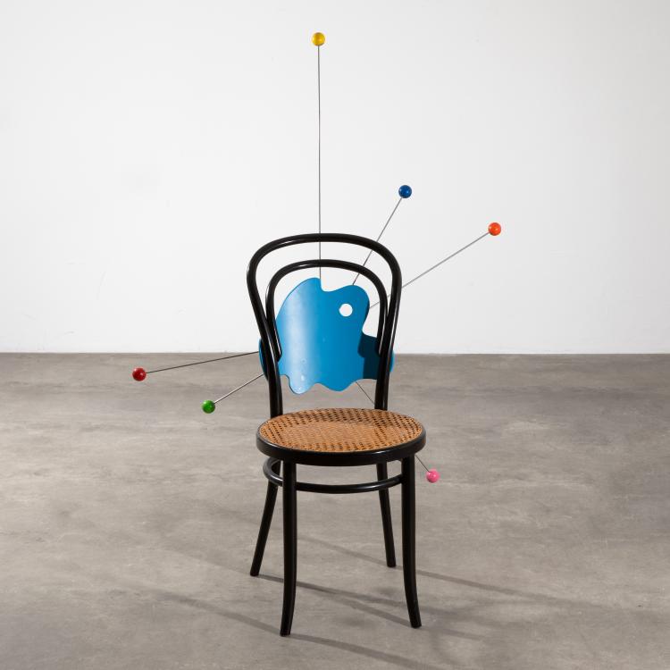 Hauptbild zu Objekt, Stuhl Modell 'Redesigned Thonet no. 14', Alessandro Mendini, Anthologie Quartett, K-16B 786