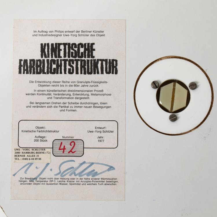 Bild 5 zu Objekt, 'Kinetische Farblichtstruktur',1977, K-16B 447