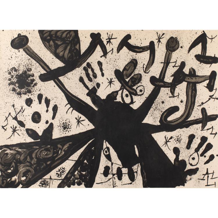 Hauptbild zu Objekt, Ohne Titel (Hommage a Joan Prats), 1971, Joan Mir&oacute;, K-16B 388