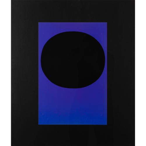 Schwarzes Rund auf Lila Verlauf, 1969