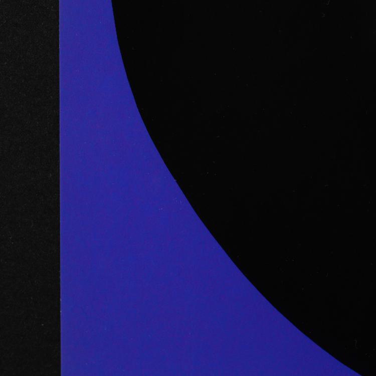 Bild 2 zu Objekt, Schwarzes Rund auf Lila Verlauf, 1969, Rupprecht Geiger, K-16B 494