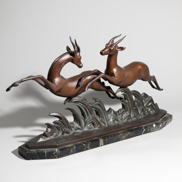 Hauptbild zu Objekt, Gazellen, um 1930, Lucien Alliot, K-16B 295