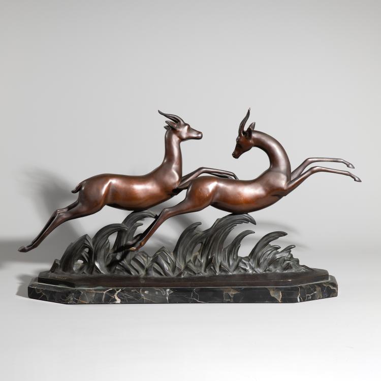 Bild 2 zu Objekt, Gazellen, um 1930, Lucien Alliot, K-16B 295