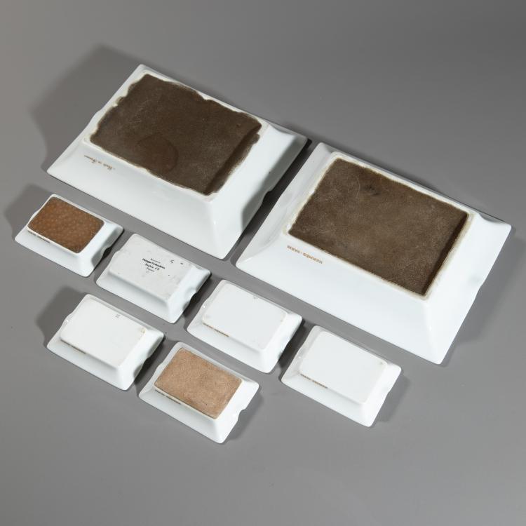 Bild 5 zu Objekt, Konvolut von acht Vintage Porzellan-Aschenbechern, K-16A 201