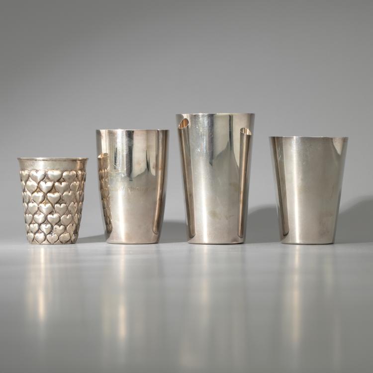 Bild 2 zu Objekt, Konvolut von 9 Silberbechern, K-16A 109