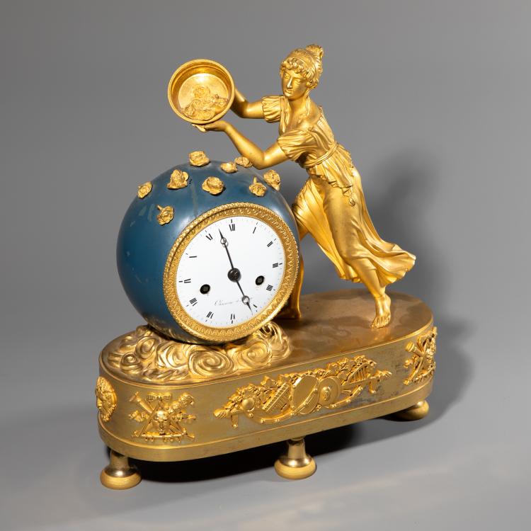 Hauptbild zu Objekt, Empire-Pendule 'Flora', K-16A 63