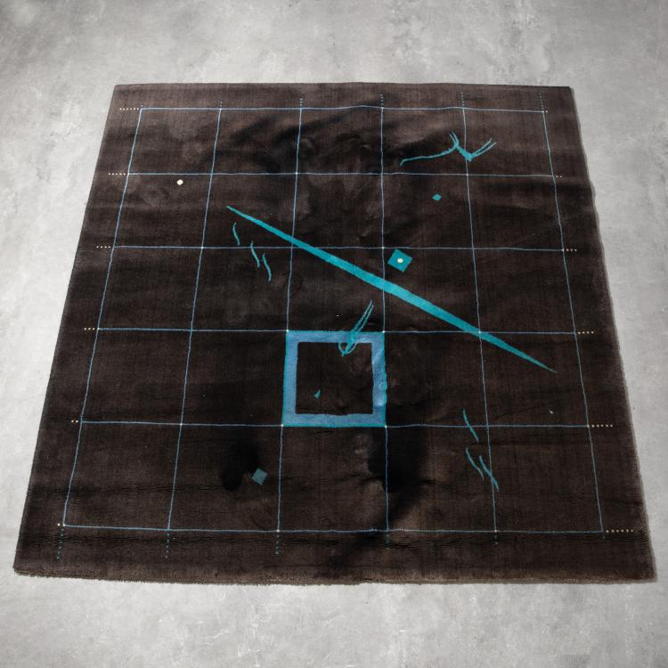 Hauptbild zu Objekt, K&uuml;nstler Teppich der 1980er Jahre, G&eacute;rard Toulemonde, K-16B 819