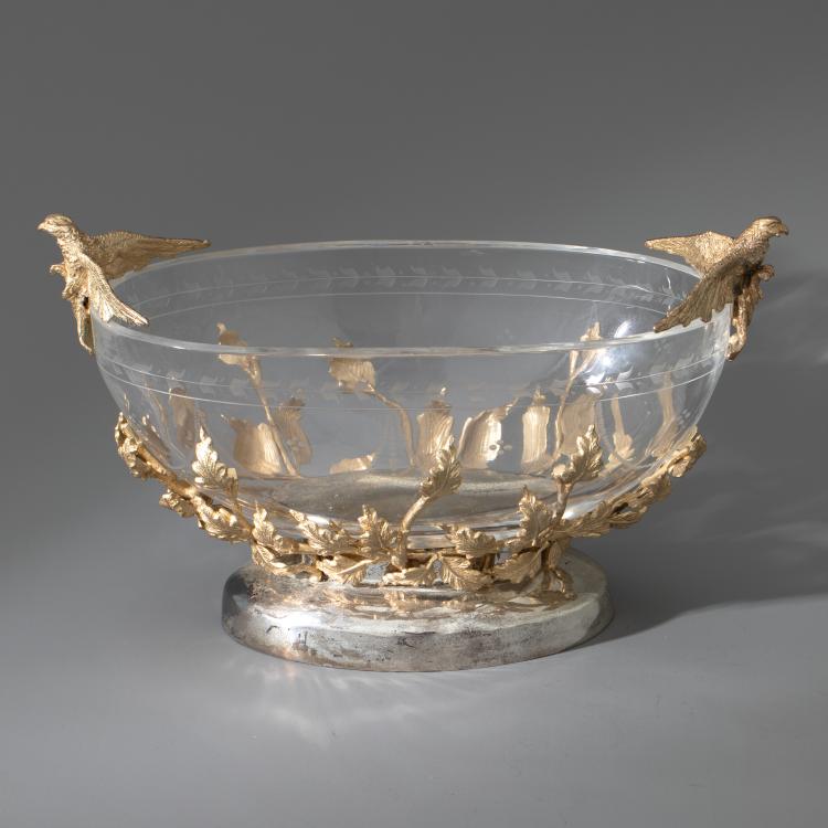 Hauptbild zu Objekt, Schale mit Glaseinsatz, Franco Lapini, K-16A 135