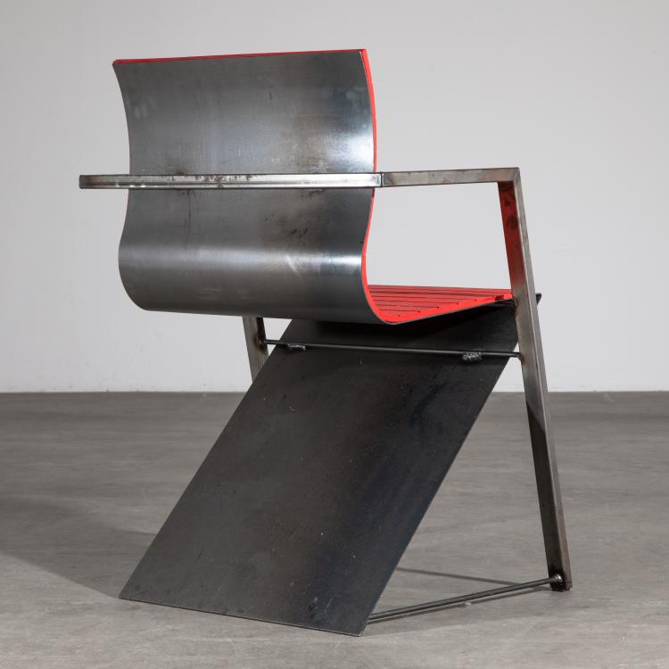 Bild 2 zu Objekt, Prototyp Stuhl f&uuml;r das Caf&eacute; Casino auf der Documenta 8,  Pentagon, Pentagon, K-16B 835