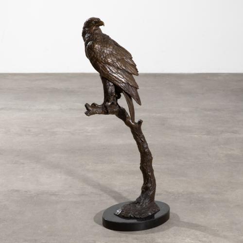 'Großer Adler auf einem Ast sitzend', um 1890