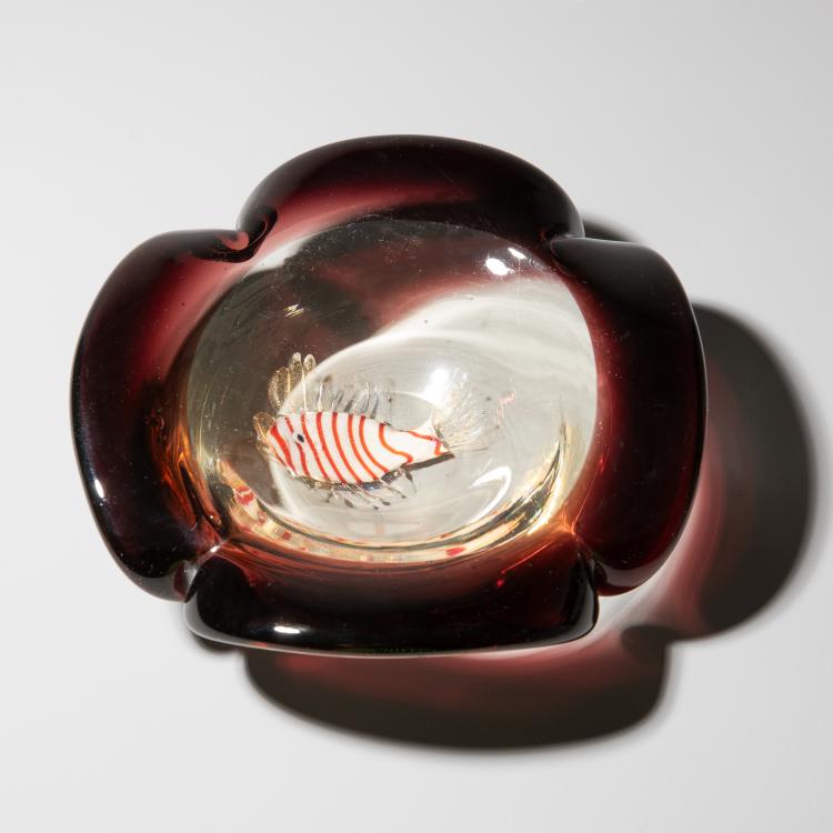 Hauptbild zu Objekt, Glasschale, 1950er Jahre, Alfredo Barbini, Barbini, Alfredo, Murano, K-16A 182