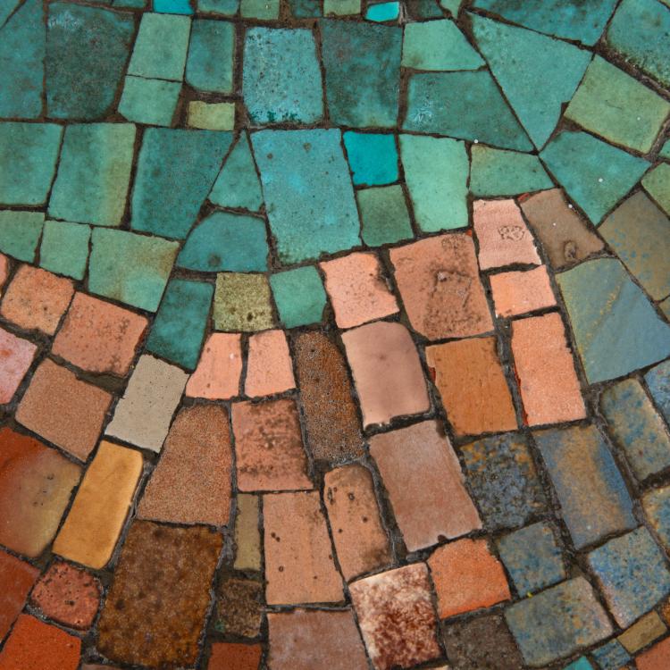 Bild 2 zu Objekt, Mosaic table around 1960, K-16B 562