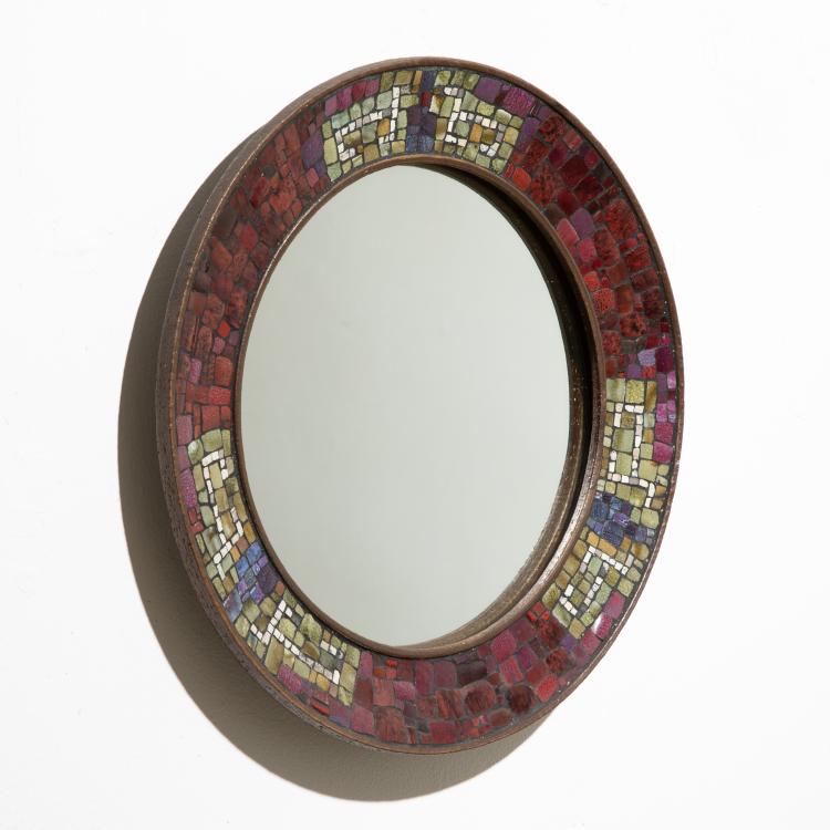 Hauptbild zu Objekt, Mosaik Spiegel um 1960, K-16B 563