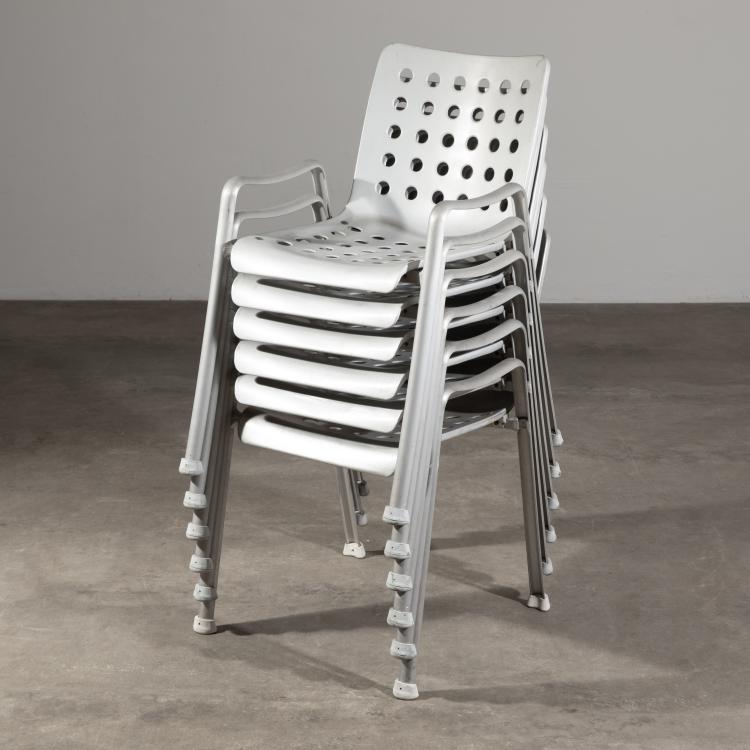 Bild 3 zu Objekt, 6 St&uuml;hle Modell Landi Stuhl, Hans Coray, MEWA, K-16B 606