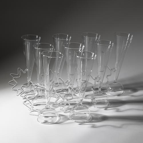 9 Sektgläser aus der Cherry Netherlands Serie