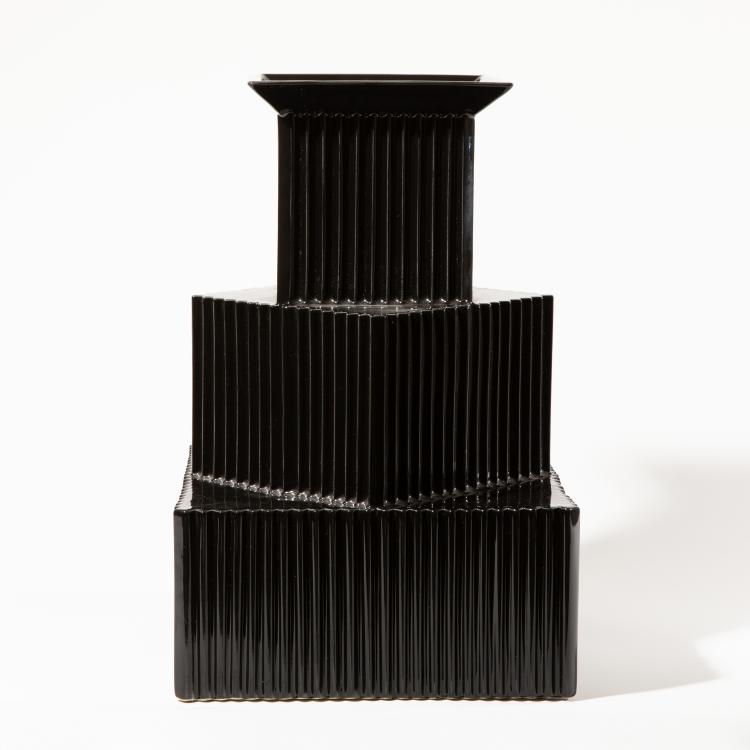 Bild 1 zu Objekt, Vase Modell Jet Black, Sergio Asti, Studio Superego, K-16B 801