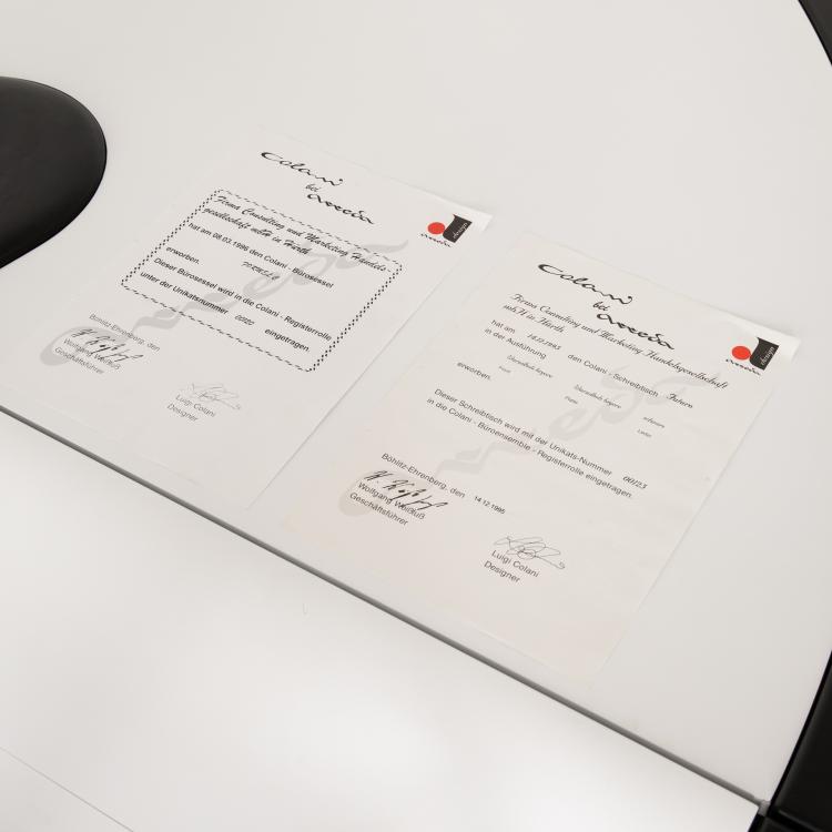 Bild 5 zu Objekt, Limitierter Schreibtisch Modell Futuro + B&uuml;rostuhl Modell Formel-e, Luigi Colani, Arreda Design, K-16B 830