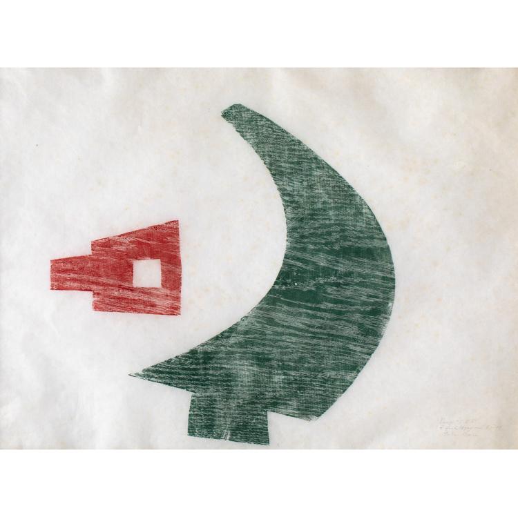 Hauptbild zu Objekt, 'Komposition 15.II.51', 1955, K-16B 535