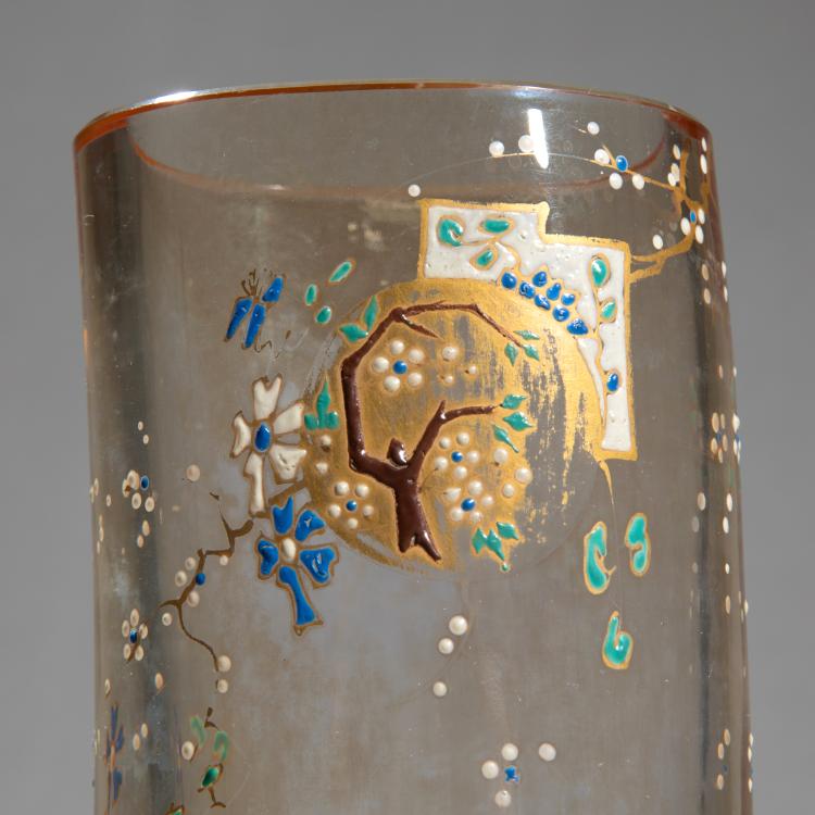 Bild 1 zu Objekt, Vase mit Bronzefu&szlig;, um 1885, Emile Gall&eacute;, Gall&eacute;, Nancy, K-17 152