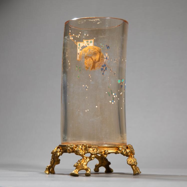 Bild 4 zu Objekt, Vase mit Bronzefu&szlig;, um 1885, Emile Gall&eacute;, Gall&eacute;, Nancy, K-17 152
