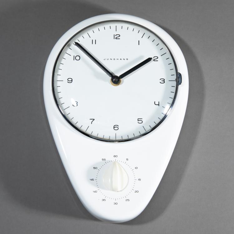 Bild 2 zu Objekt, Wall wall clock with timer, Max Bill, Junghans, Schramberg, K-17 389