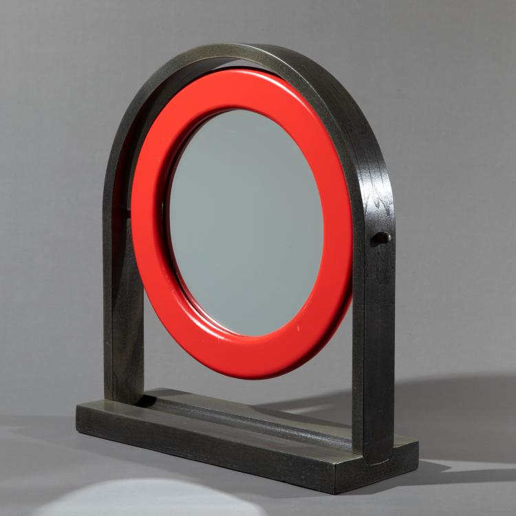 Hauptbild zu Objekt, Tischspiegel Modell Sandretta (SP63), Ettore Sottsass, Poltronova, Agliana, K-17 522