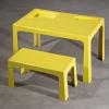 Fiberglas Schreibtisch und Bank für Kinder