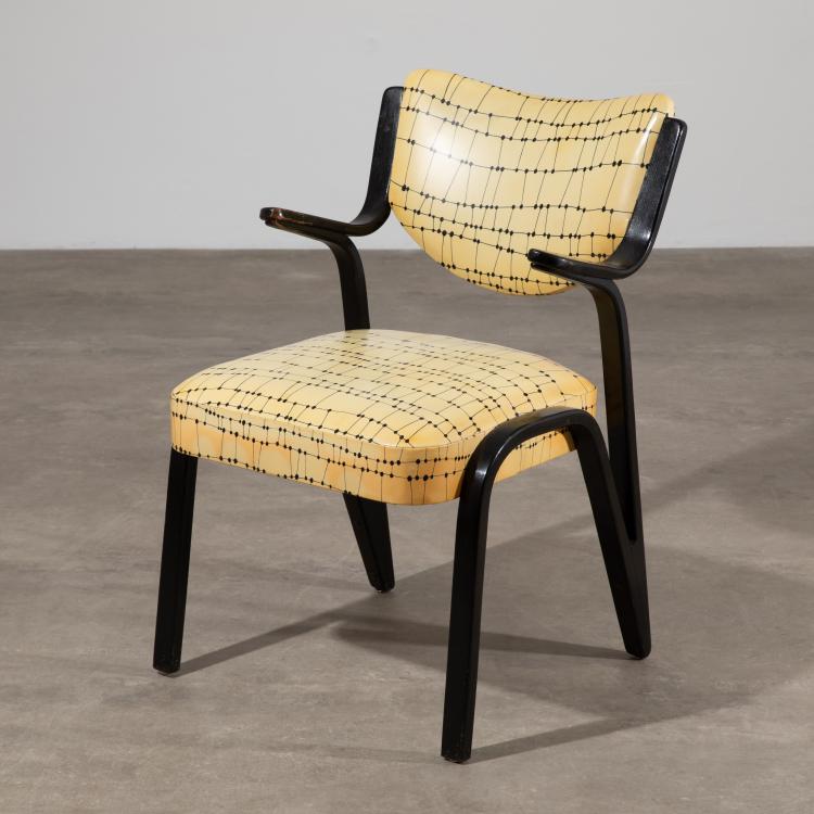 Hauptbild zu Objekt, Plywood armchair / sprungwood chair, Paul Bode, Federholz Gesellschaft, K-16O 28