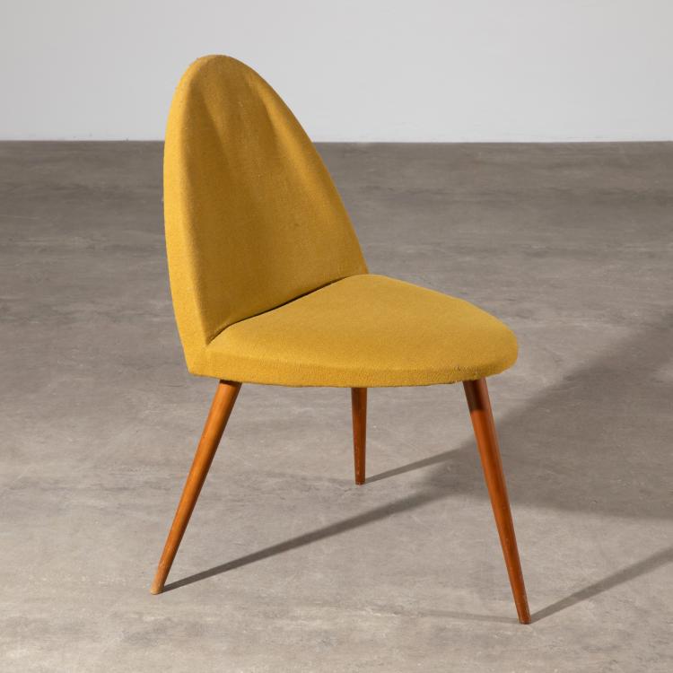 Hauptbild zu Objekt, Tripod Chair of the 1950s/60s, Wilhelm, B&ouml;blingen Renz (attributed), Wilhelm Renz?, K-16O 33