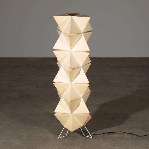 Sculptural paper lamp