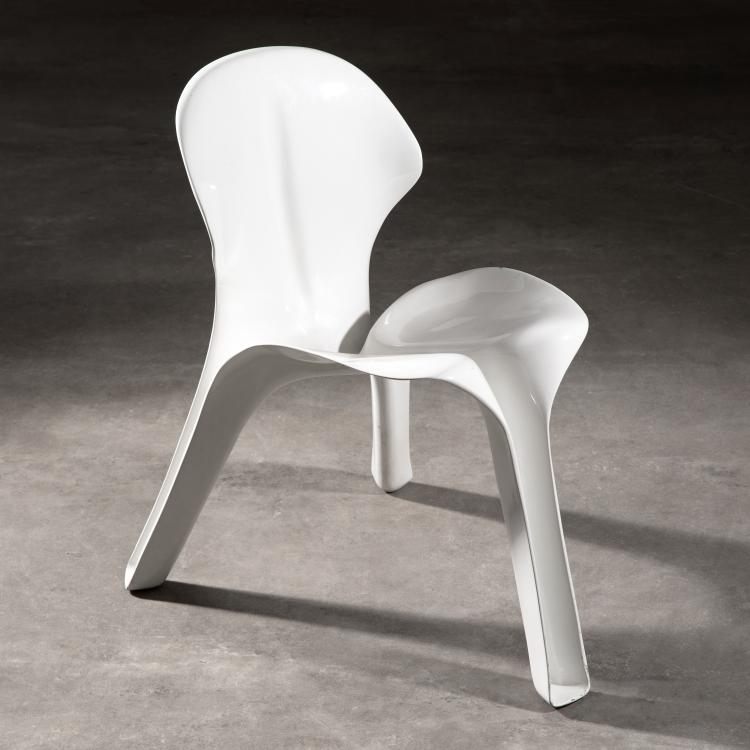 Hauptbild zu Objekt, Seltener, niedriger Stuhl aus der Floris Serie, G&uuml;nter Beltzig, Br&uuml;der Beltzig Design, K-16O 68