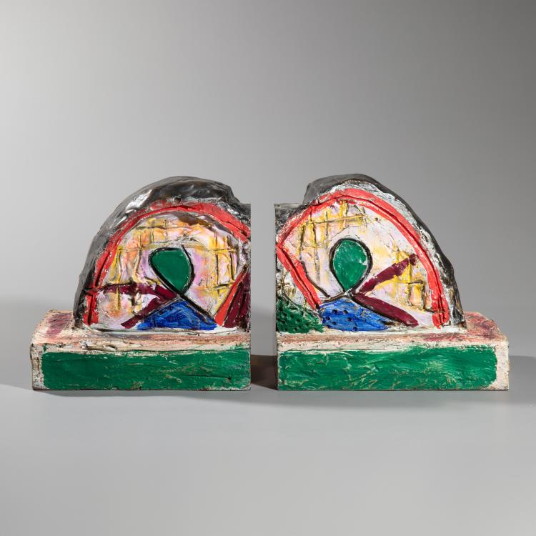 Bild 2 zu Objekt, Paar Buchst&uuml;tzen 'Dithyramben', 1993, Markus L&uuml;pertz, K-17 244