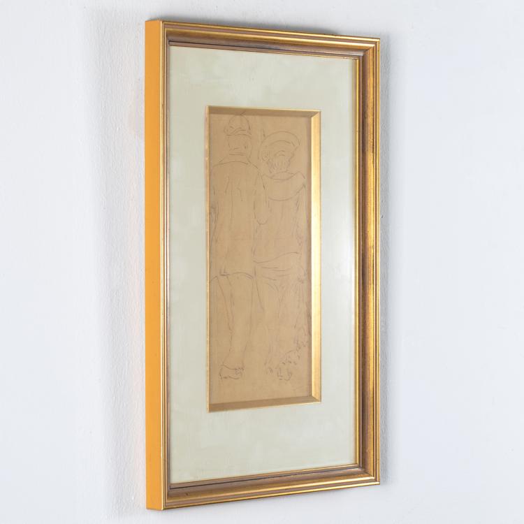 Bild 3 zu Objekt, Ohne Titel, (Elegantes Paar in R&uuml;ckenansicht), Heinrich Zille, K-17 86