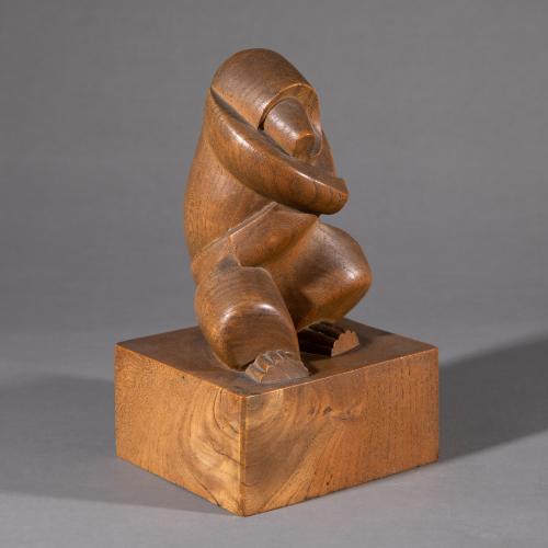 Ohne Titel, Sitzender Affe (Mandrill), 1954