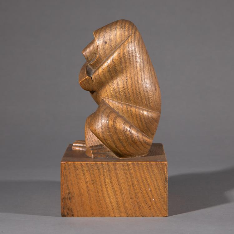 Bild 2 zu Objekt, Ohne Titel, Sitzender Affe (Mandrill), 1954, Schule von Zakopane, K-17 223