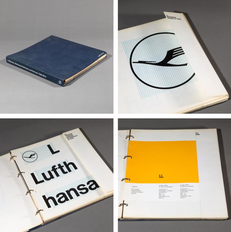Hauptbild zu Objekt, Lufthansa-Werbung. Richtlinien und Normen CGN XE 3, 1963, Otl Aicher, K-17 396