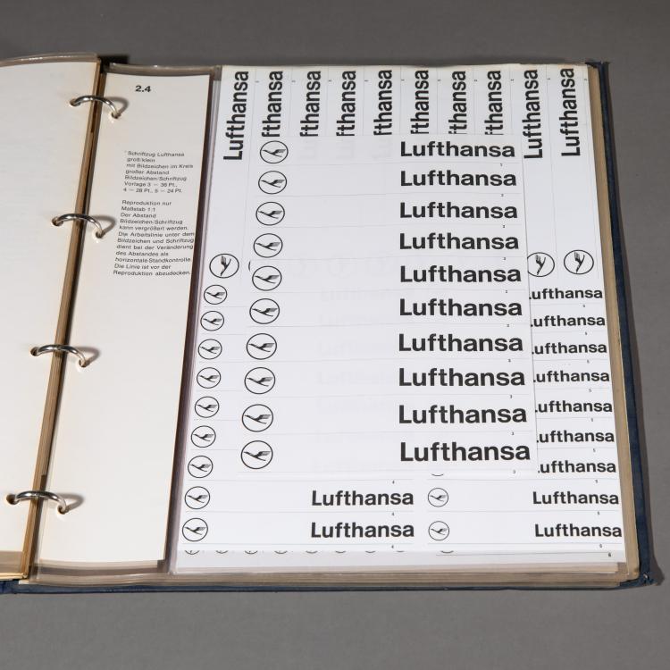 Bild 1 zu Objekt, Lufthansa-Werbung. Richtlinien und Normen CGN XE 3, 1963, Otl Aicher, K-17 396