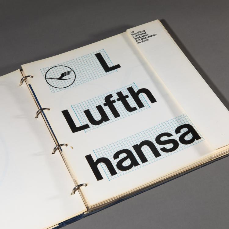 Bild 8 zu Objekt, Lufthansa-Werbung. Richtlinien und Normen CGN XE 3, 1963, Otl Aicher, K-17 396