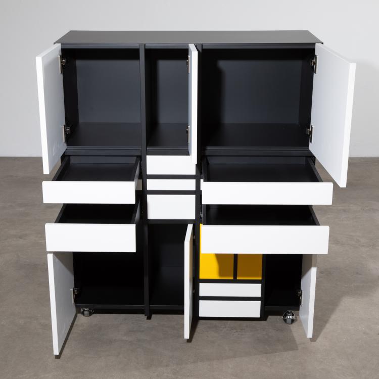 Bild 3 zu Objekt, Limitierter Schrank Modell Homage to Mondrian 1, Shiro Kuramata, Cappellini, Mailand, 