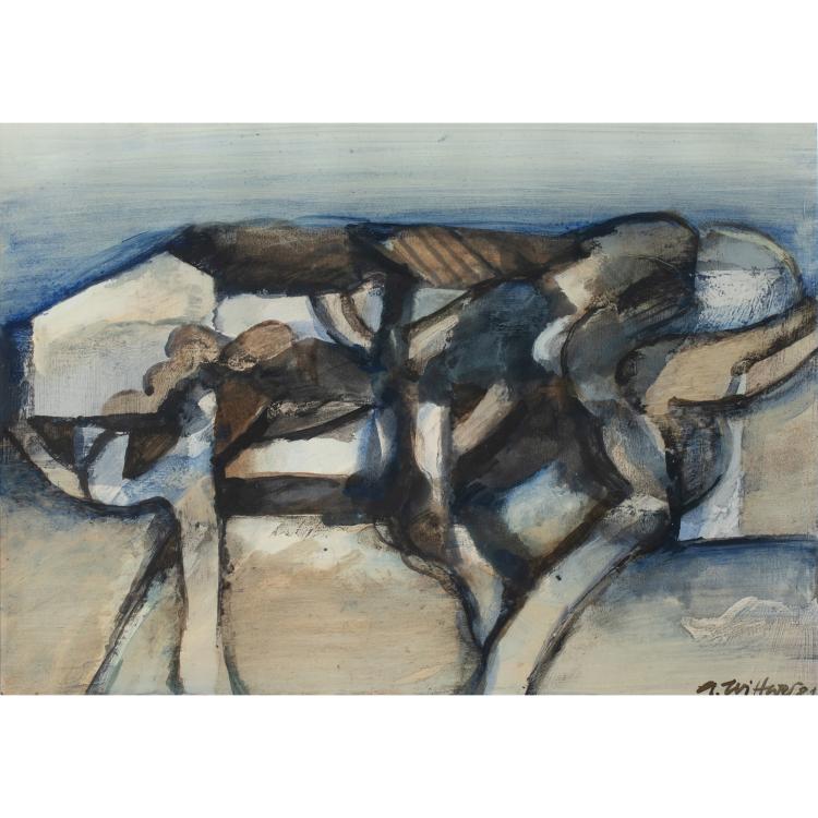Bild 6 zu Objekt, 4 Arbeiten auf Papier, 1981-1987, K-17 325