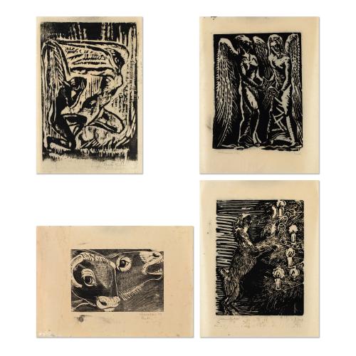 4 Linolschnitte, 1945-49